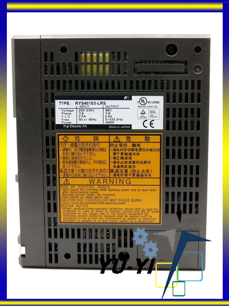 FUJI RYS401S3-LRS SERVO DRIVER - PLC DCS SERVO Control MOTOR POWER